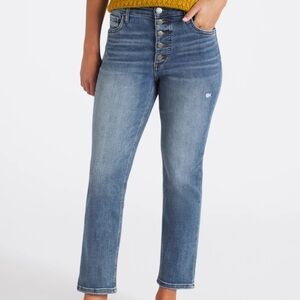 KUT from the Kloth Rachael High Rise Fab Ab Ankle Mom Jeans
